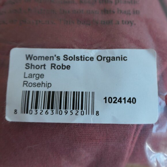Coyuchi-Women’s solstice organic short robe-Large-NWT - Picture 6 of 7